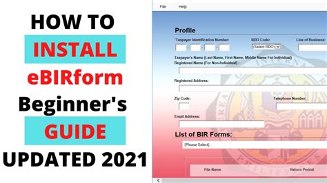 ebir forms download|How to Install or Update the eBIRForms (for new and existing.